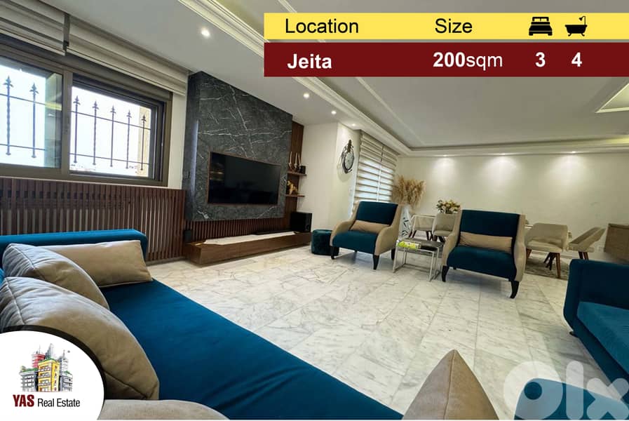 Jeita 200m2 | Panoramic View | Upgraded | Prime Location | Catch | 0