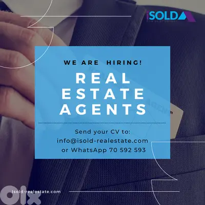 Needed 4 a real estate brokerage firm, sale Agents (all over Lebanon)