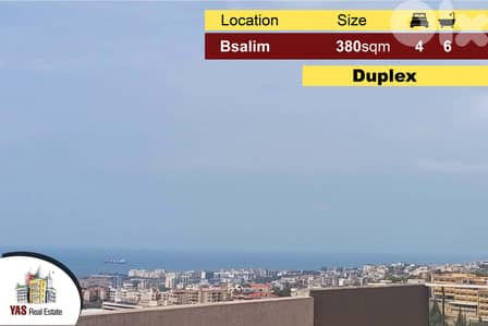 Bsalim 380m2 | Terrace 150m2 | duplex | prime location |
