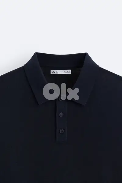 ZARA Original Long sleeve Knit Polo Shirt