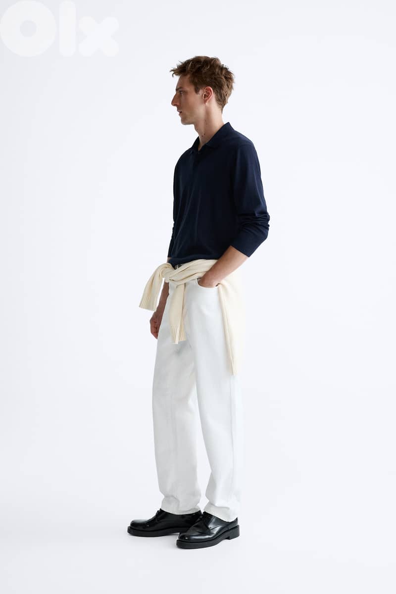 ZARA Original Long sleeve Knit Polo Shirt 2