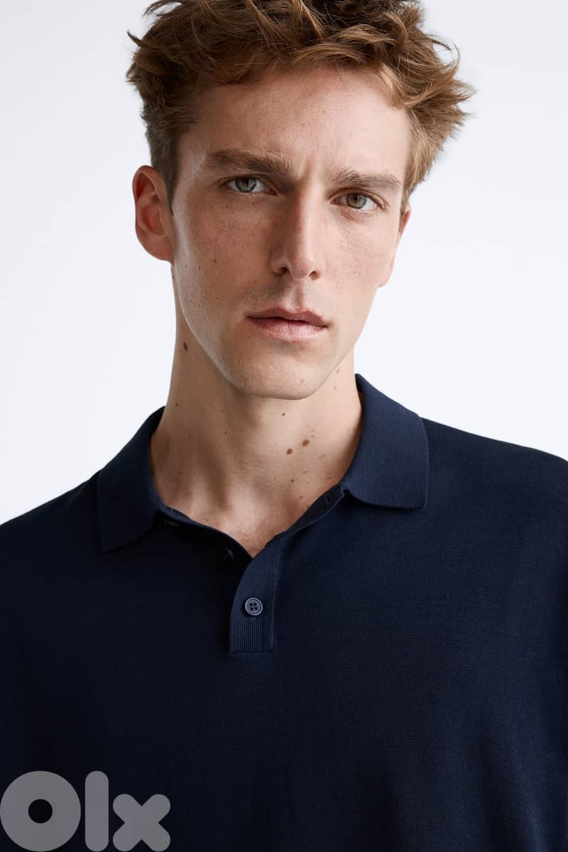 ZARA Original Long sleeve Knit Polo Shirt 4