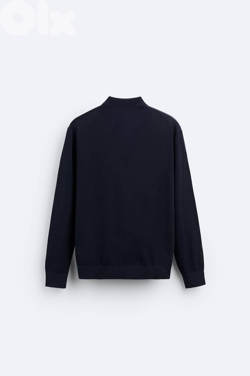 ZARA Original Long sleeve Knit Polo Shirt 6