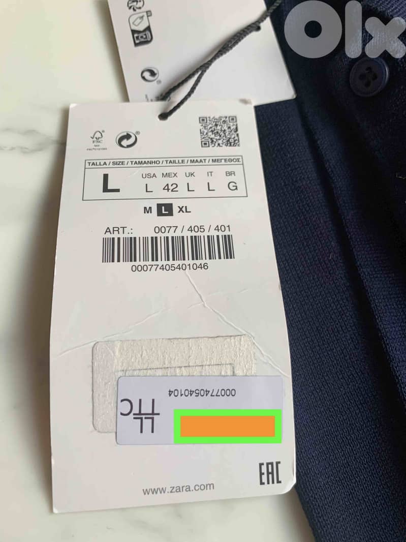 ZARA Original Long sleeve Knit Polo Shirt 1