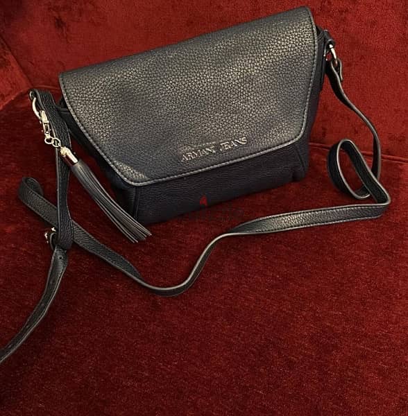 armani jeans navy blue crossbody bag 0