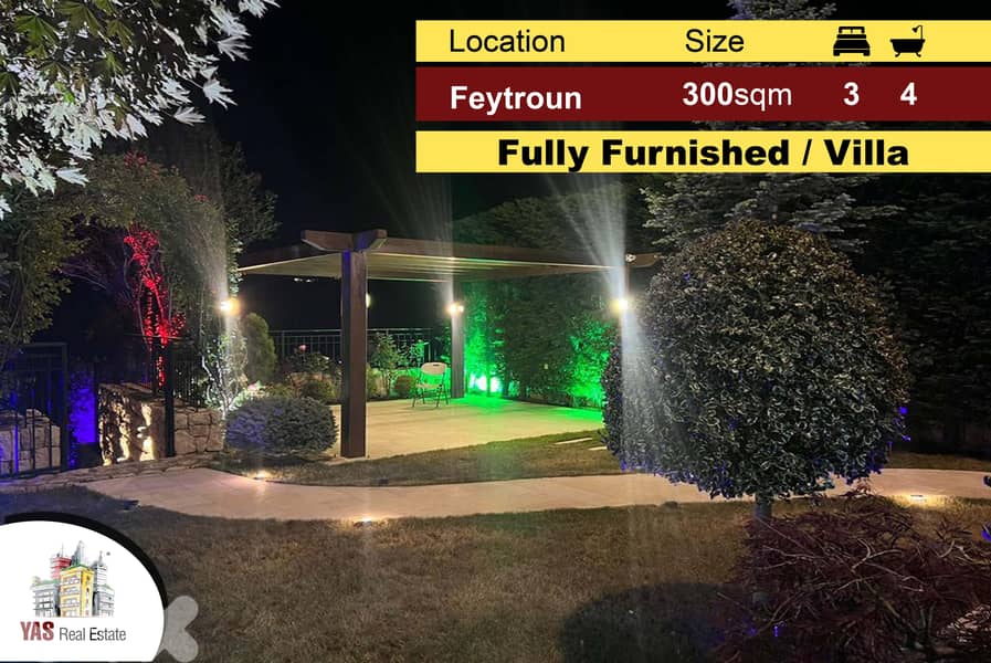 Faitroun 300m2 | 250m2 Garden | Villa | Mountain View | Furnished |DA 0
