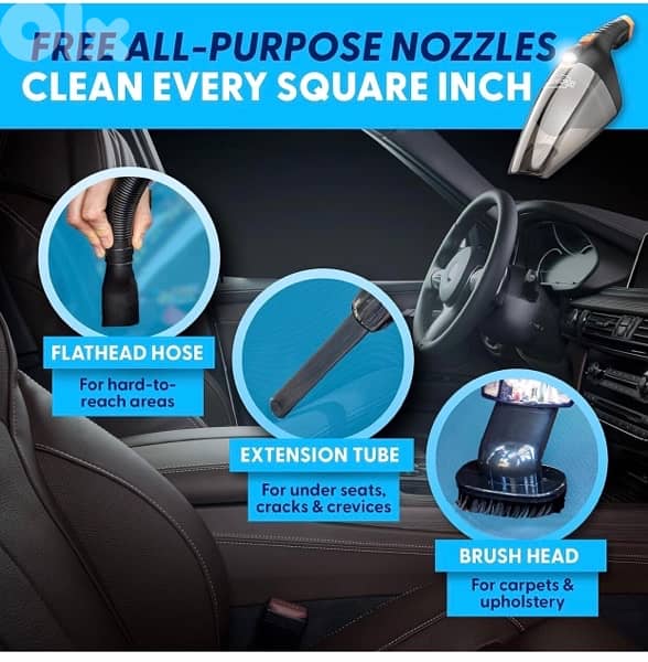 Car Cleaner Vacuum LED Light + Free Delivery 6
