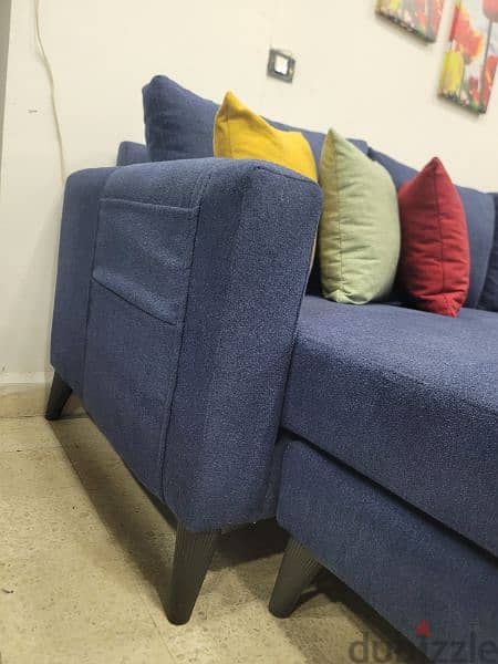 Corner with side pocket 225x170cm 2