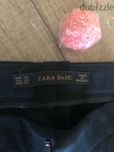 zara pants size 34 black excellent condition