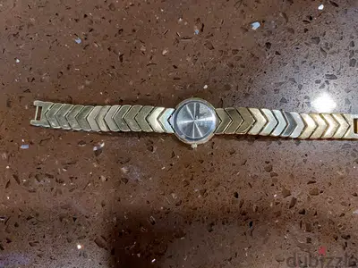 Gold plated luxury watch