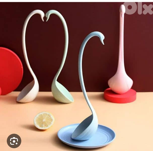 cute swan shape cooking spoon 2