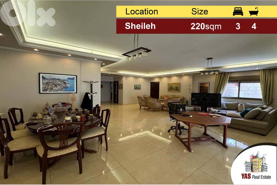 Sheileh 220m2 + 30m2 Terrace | Upgraded | Prime Location | Catch | 0