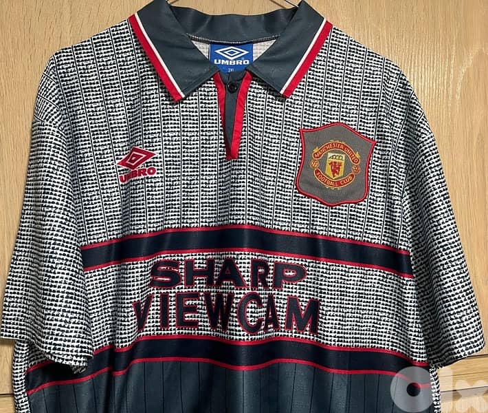 Manchester United 1994/95 Third beckham rare umbro kit 1
