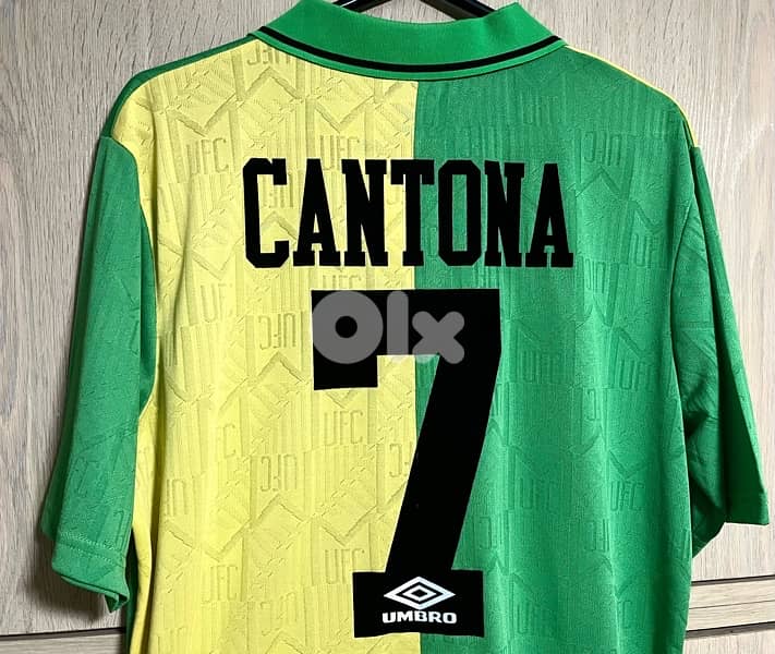 Manchester United cantona 1992 away rare umbro jersey 0