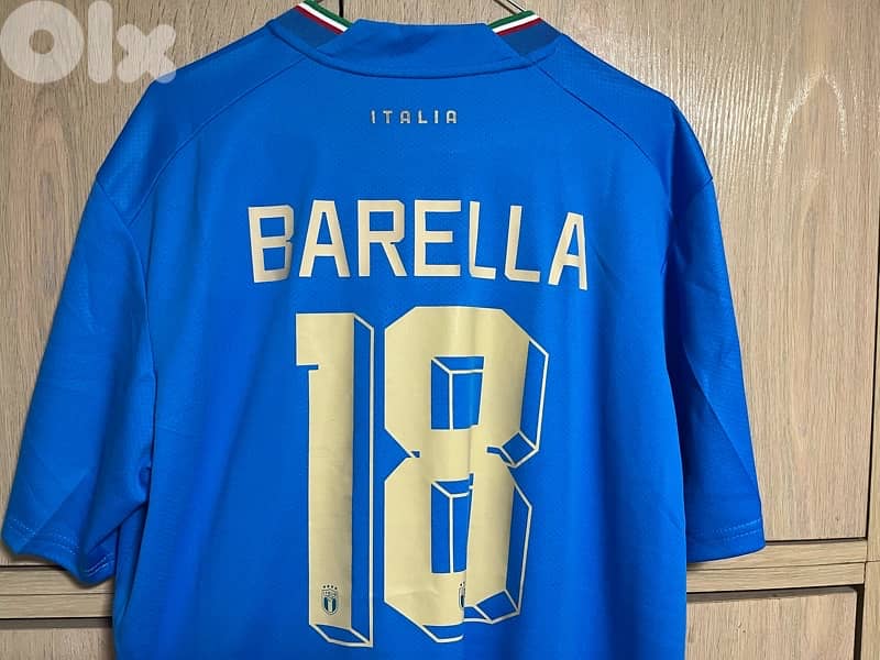 italia finalissima super copa special edition puma barella 18 jersey 3