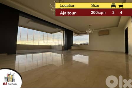 Ajaltoun 200m2 | Panoramic View | Super Luxurious | Prime Location |