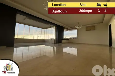 Ajaltoun 200m2 | Panoramic View | Super Luxurious | Prime Location |