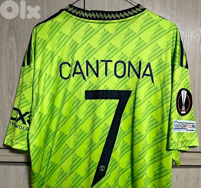 Manchester United 2022 away adidas kit cantona 7  for five dollars 0