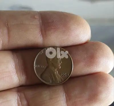 USA  Error Lincolin Cent  Double Die Coin year 1964