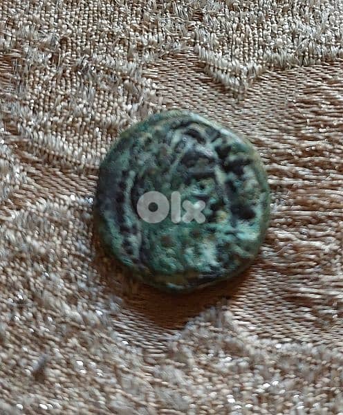 Ancient Nabatean Bronze coin King Malichos & Queen Shaqilot year 40 AD 0