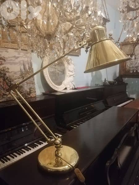 vintage copper desk lamp original italy 1