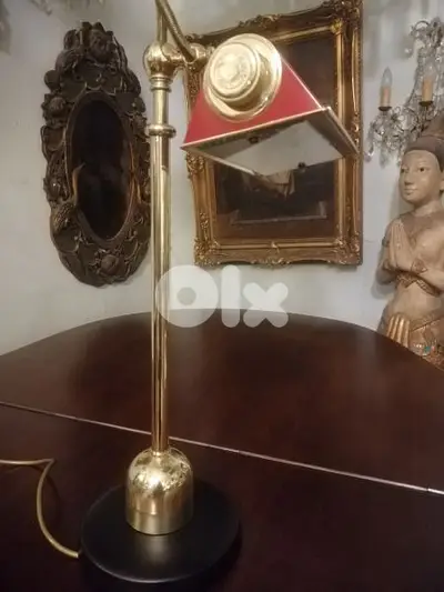vintage desk lamp copper italy original