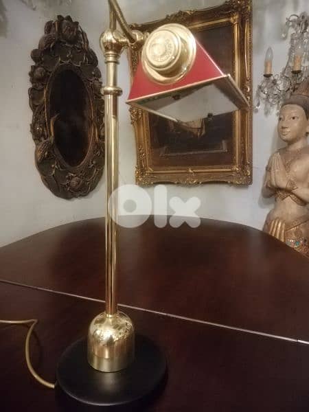vintage desk lamp copper italy original 0