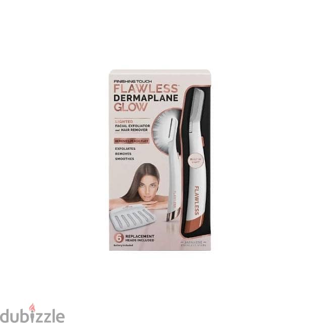 Flawless Dermaplane Facial Exfoliator & Peach Fuzz Trimmer 0