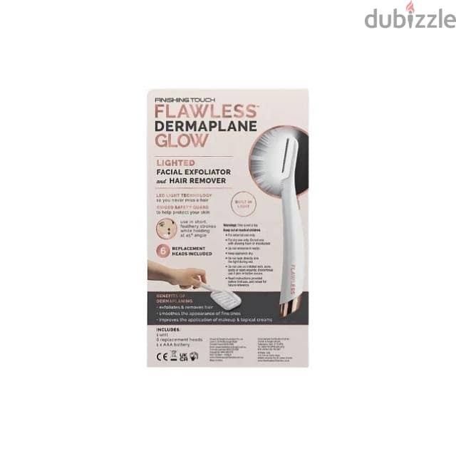 Flawless Dermaplane Facial Exfoliator & Peach Fuzz Trimmer 7