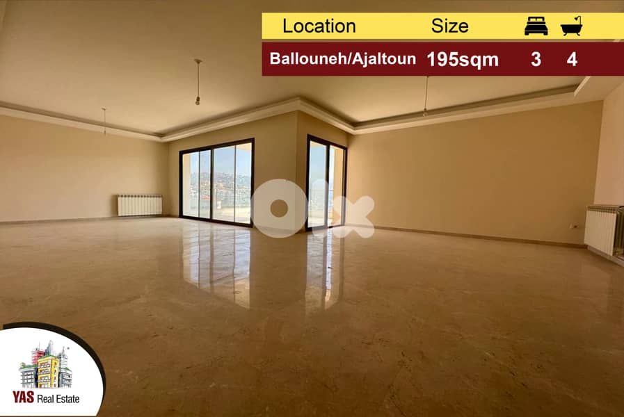 Ballouneh/Ajaltoun 195m2 | High End | Panoramic View | Catch | 0