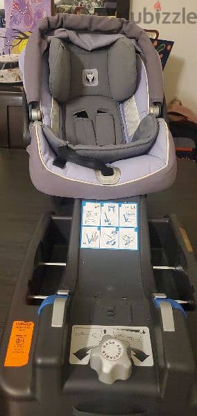 3 items for sale Car seat + Baby Bouncer +Toddler Safety Bed 1