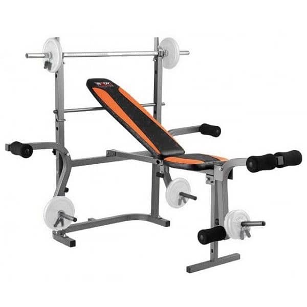 Bench With Arm Curl Body Sculpture Foldable Weight Lifting 1