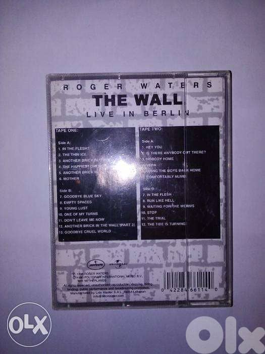 Pink floyd Roger Waters the wall live in berline double cassettes 1