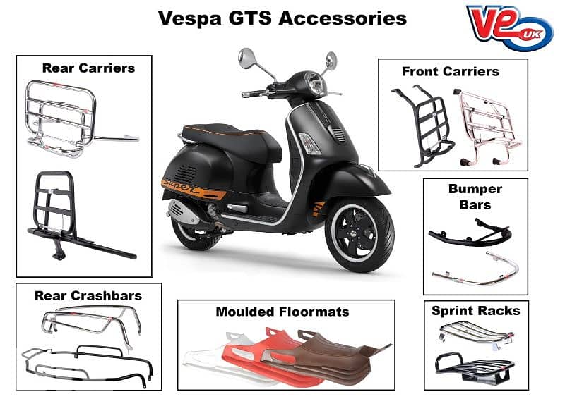 all original parts and accessories for vespa vxl/sxl/gts/gtv 3