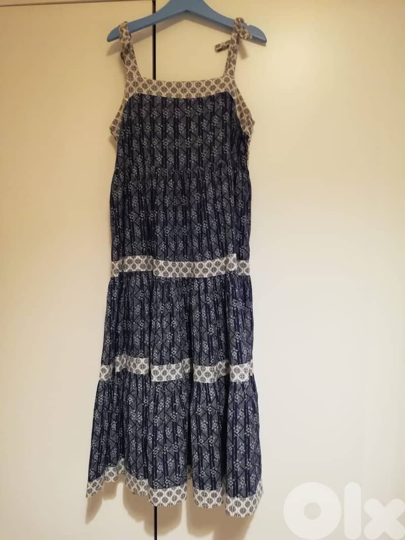Zara blue & white dress 0