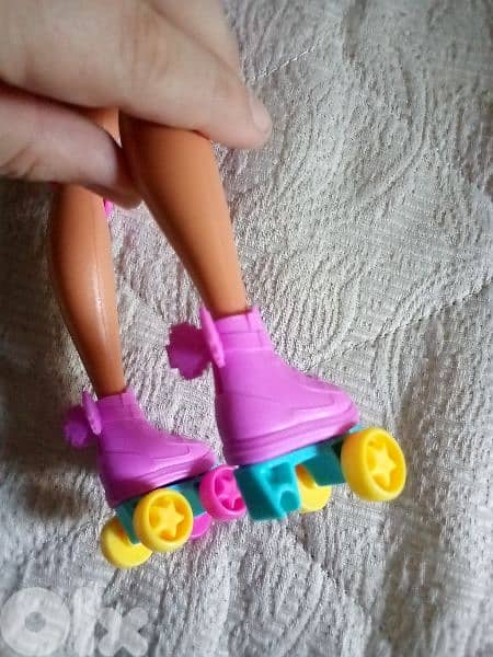 Barbie VIDEO GAME HERO melody+Light PRINCESS mechano Toy+Roller skates 3