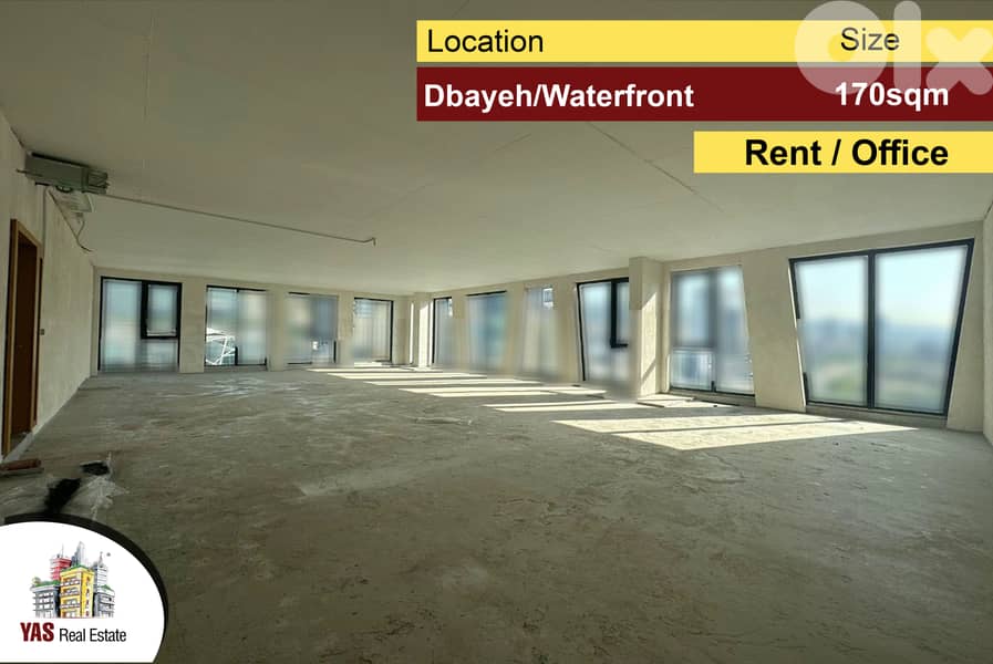 Dbayeh/Waterfront 170m2 | Rent | Office | High-End | Prime Location|MJ 0