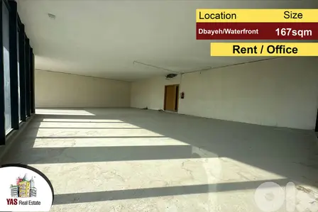 Dbayeh/Waterfront 167m2 | Rent | Office | Mountain View |