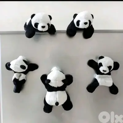 cute plush panda magnets!!