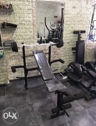 bench with axe and weight new