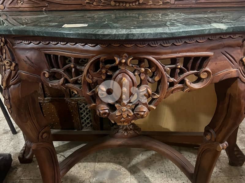 solid  wood console 2
