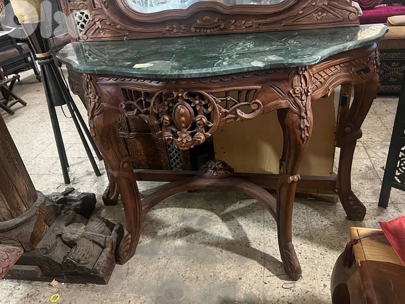 solid  wood console 4