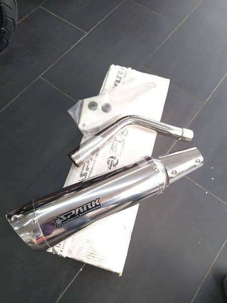 vespa gts / gtv Spark exhaust technology carbon and stainless 1