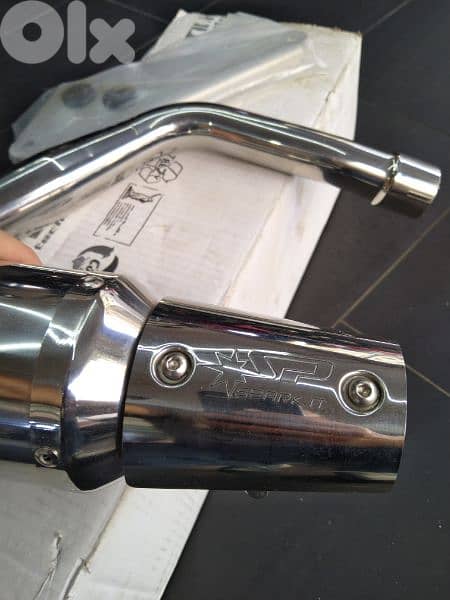 vespa gts / gtv Spark exhaust technology carbon and stainless 2