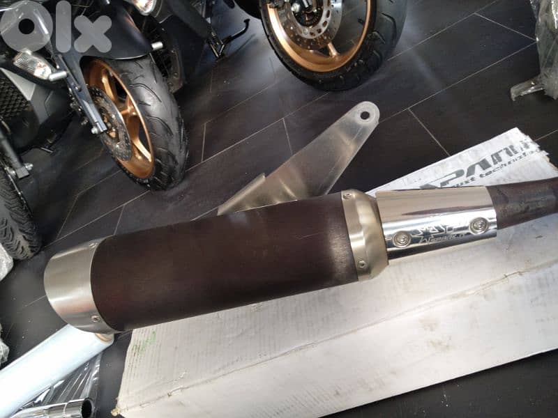 vespa gts / gtv Spark exhaust technology carbon and stainless 5