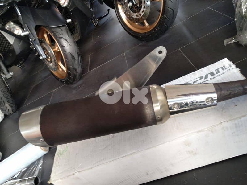 vespa gts / gtv Spark exhaust technology carbon and stainless 6