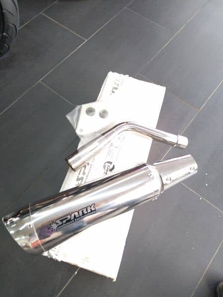 vespa gts / gtv Spark exhaust technology carbon and stainless 9