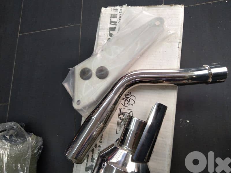 vespa gts / gtv Spark exhaust technology carbon and stainless 10