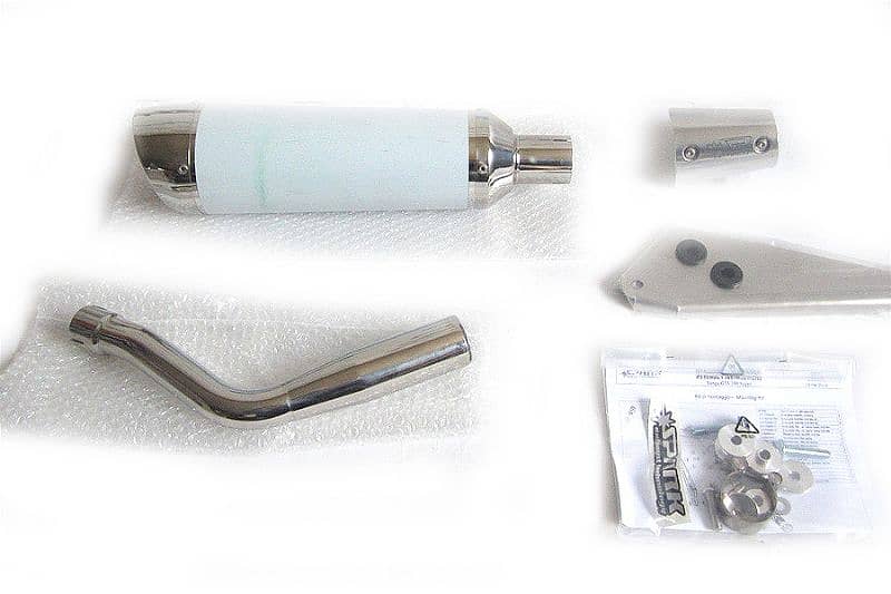 vespa gts / gtv Spark exhaust technology carbon and stainless 15