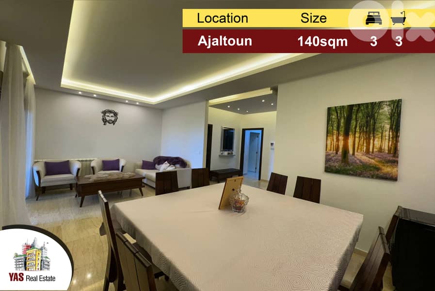 Ajaltoun 140m2 | Upgraded | Open View | Luxurious | Catch | 0